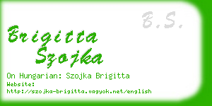brigitta szojka business card